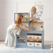 Shop Tiny Land Serenity Wooden Kitchen, Blue at Goodbuygears