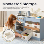 Shop Tiny Land Serenity Wooden Kitchen, Blue at Goodbuygears