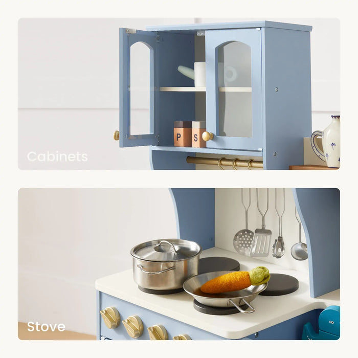 Shop Tiny Land Serenity Wooden Kitchen, Blue at Goodbuygears