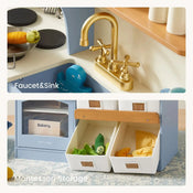 Shop Tiny Land Serenity Wooden Kitchen, Blue at Goodbuygears