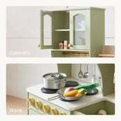 Shop Tiny Land Serenity Wooden Kitchen, Green at Goodbuygears