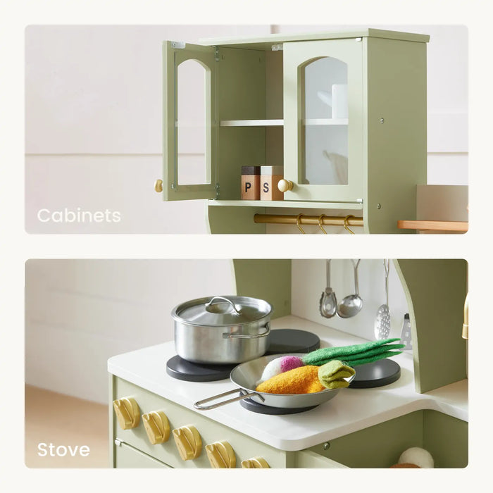 Shop Tiny Land Serenity Wooden Kitchen, Green at Goodbuygears