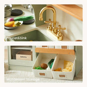 Shop Tiny Land Serenity Wooden Kitchen, Green at Goodbuygears