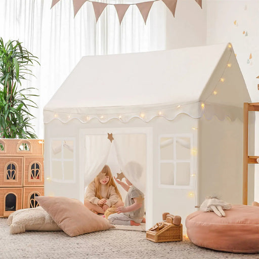 Shop Tiny Land Playhouse Tent, Natural Cream at Goodbuygears