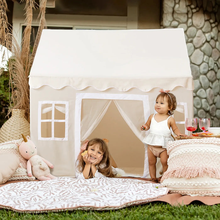 Shop Tiny Land Playhouse Tent, Natural Cream at Goodbuygears