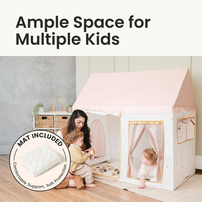 Shop Tiny Land Sweet Citrus Kids Play Tent, White and Pink at Goodbuygears