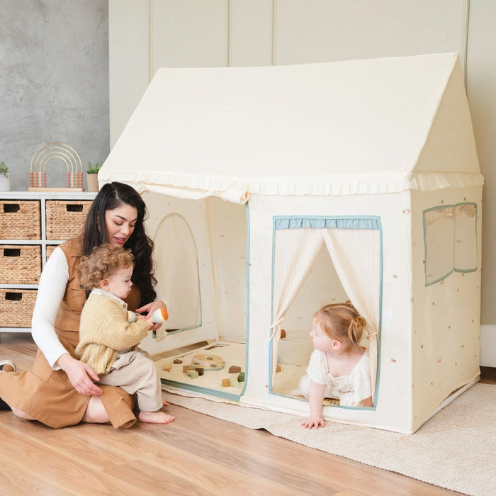Shop Tiny Land Sweet Citrus Kids Play Tent, White and Blue at Goodbuygears