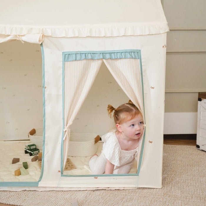 Shop Tiny Land Sweet Citrus Kids Play Tent, White and Blue at Goodbuygears