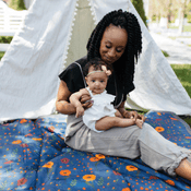 Shop Little Unicorn Outdoor Blanket, Midnight Poppy at Goodbuygears