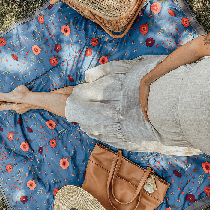 Shop Little Unicorn Outdoor Blanket, Midnight Poppy at Goodbuygears
