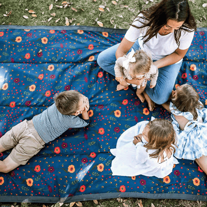 Shop Little Unicorn Outdoor Blanket, Midnight Poppy at Goodbuygears