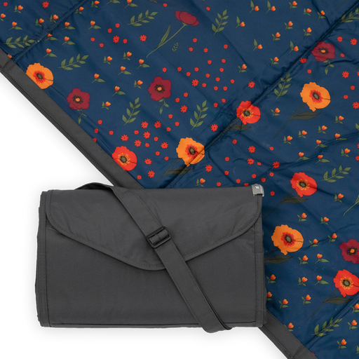 Shop Little Unicorn Outdoor Blanket, Midnight Poppy at Goodbuygears