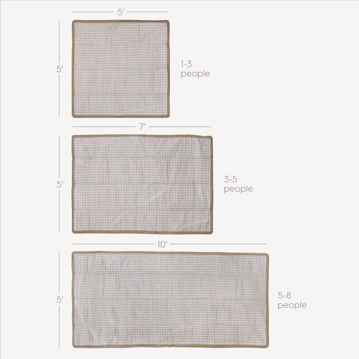 Shop Little Unicorn Outdoor Blanket, Navy Plaid at Goodbuygears