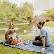 Shop Little Unicorn Outdoor Blanket, Midnight Poppy at Goodbuygears