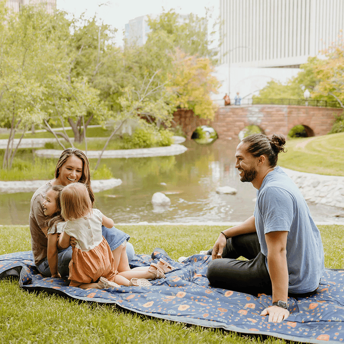 Shop Little Unicorn Outdoor Blanket, Midnight Poppy at Goodbuygears