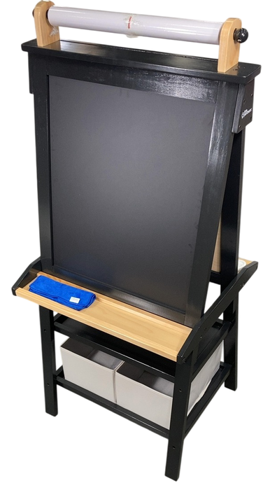 Shop Little Partners Deluxe Learn 'N Play Art Center Easel, Charcoal with Natural at Goodbuygears