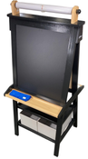 Shop Little Partners Deluxe Learn 'N Play Art Center Easel, Charcoal with Natural at Goodbuygears