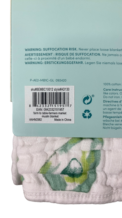 Shop Aden + Anais Essentials Classic Muslin Blanket, Farm to Table at Goodbuygears