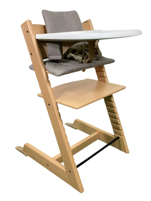 Shop Stokke Tripp Trapp Complete High Chair, Natural, Dots Grey, 1 at Goodbuygears