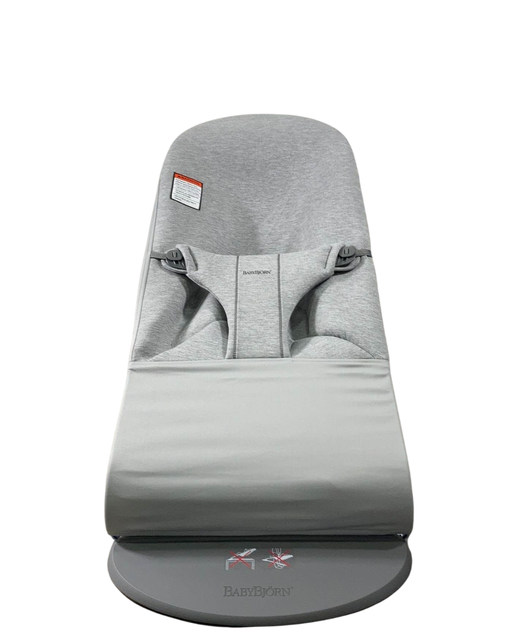 Shop BabyBjorn Bouncer Bliss, Dark Gray Frame, Light Gray 3D Jersey at Goodbuygears