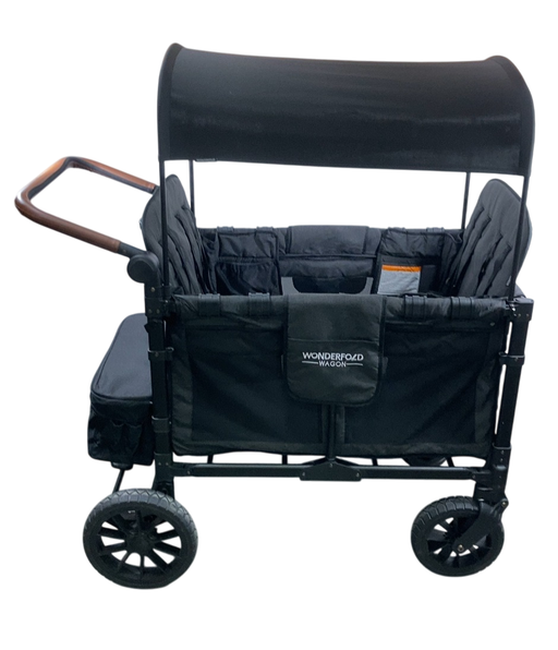 Shop Wonderfold W4 Luxe Quad Stroller Wagon, 2021, Charcoal Grey with Black Frame at Goodbuygears