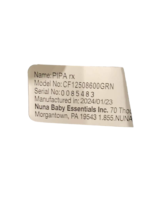 Shop Nuna PIPA rx Infant Car Seat, Granite , 2024 at Goodbuygears