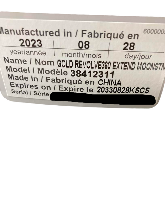 Shop Evenflo Gold Revolve 360 Extend All-in-one Rotational Car Seat With SensorSafe, Moonstone, 2023 at Goodbuygears