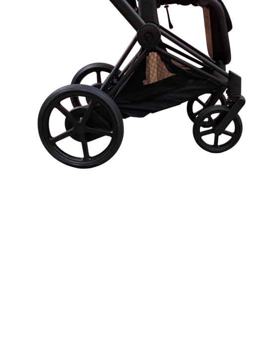 Shop Cybex E-PRIAM Electric Stroller, 2023, Deep Black, Matte Black, with Battery at Goodbuygears