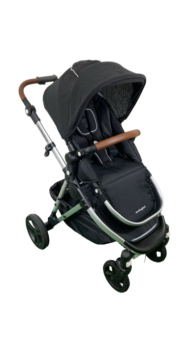 Shop Mockingbird Single 2.0 Stroller, 2024, Black, Silver With Penny Leather, Windowpane at Goodbuygears