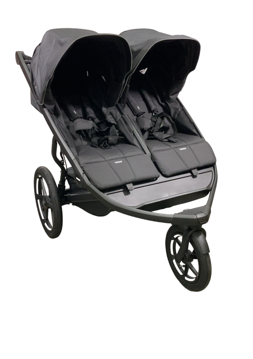 Shop Thule Urban Glide 3 Double Stroller, Black, 2024, Click In Buckle at Goodbuygears