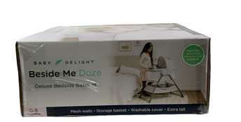 Shop Baby Delight Beside Me Doze Deluxe Bedside Bassinet Pebble Grey at Goodbuygears