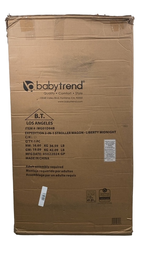 Shop Baby Trend Expedition 2-in-1 Stroller Wagon, Liberty Midnight, 2024 at Goodbuygears