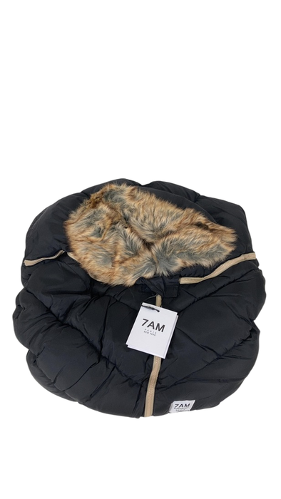 Shop 7 A.M. Enfant Tundra Car Seat Cocoon, Black Faux Fur at Goodbuygears