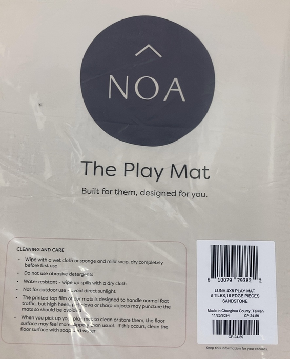 Shop House Of Noa Little Nomad Play Mat, Sandstone, Luna, 4x8 at Goodbuygears