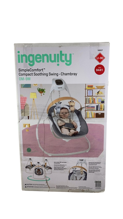 Shop Ingenuity Simple Comfort 2-in-1 Swing Rocker, Chambray at Goodbuygears
