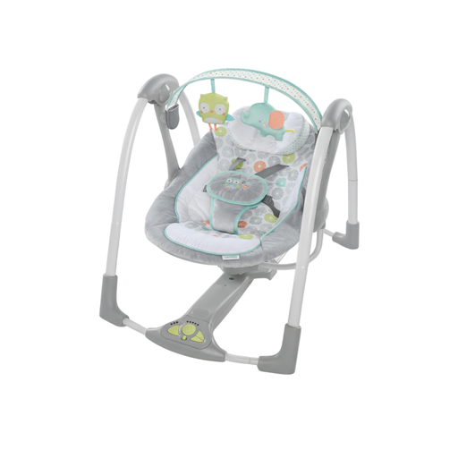 Shop Ingenuity Every Season Swing 'n Go Portable Swing, Hugs & Hoots at Goodbuygears