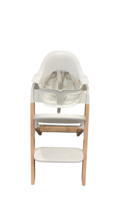 Shop Mockingbird High Chair, 2.0, Natural Beech, White at Goodbuygears