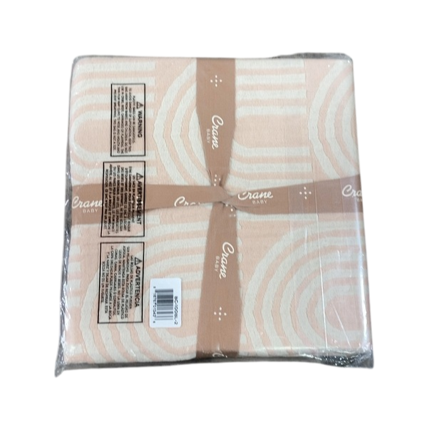 Shop Crane Baby Cotton Muslin Jacquard Blanket, Pink Rainbow at Goodbuygears