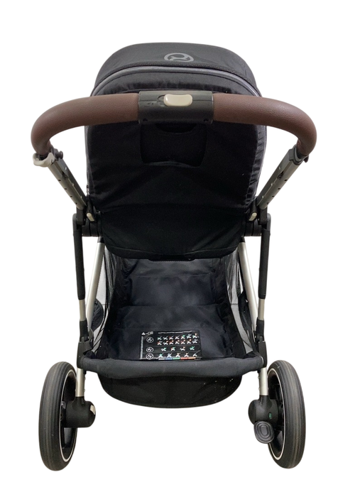 Shop Cybex Gazelle S Modular Stroller, 2023, Moon Black, Silver Frame at Goodbuygears