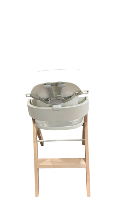 Shop Mockingbird High Chair, 2.0, Natural Beech, White at Goodbuygears