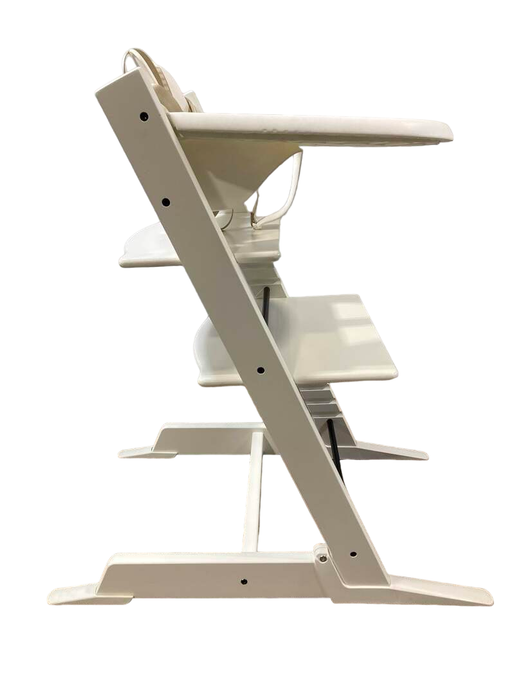 Shop Stokke Tripp Trapp High Chair with Baby Set and Tray, White, White at Goodbuygears