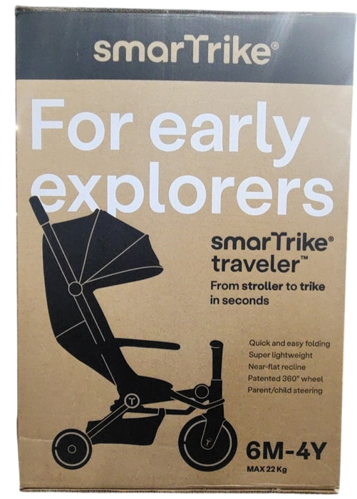 Shop SmarTrike Traveler Travel Stroller, 2024, Everest Grey/White at Goodbuygears