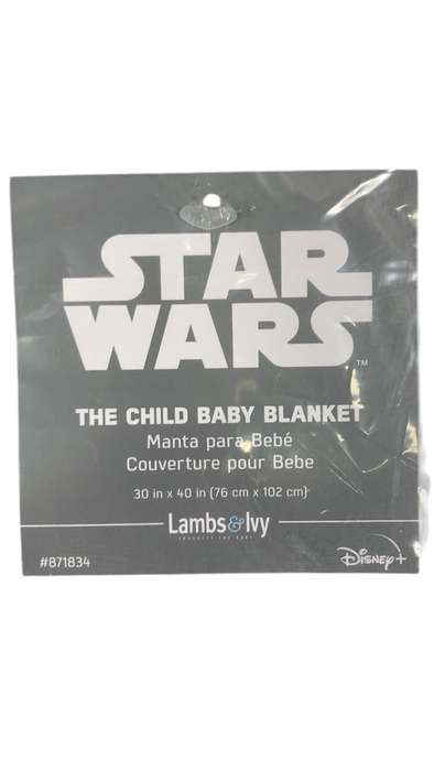 Shop Lambs & Ivy Disney Baby Blanket, Star Wars, The Child (Gray) at Goodbuygears