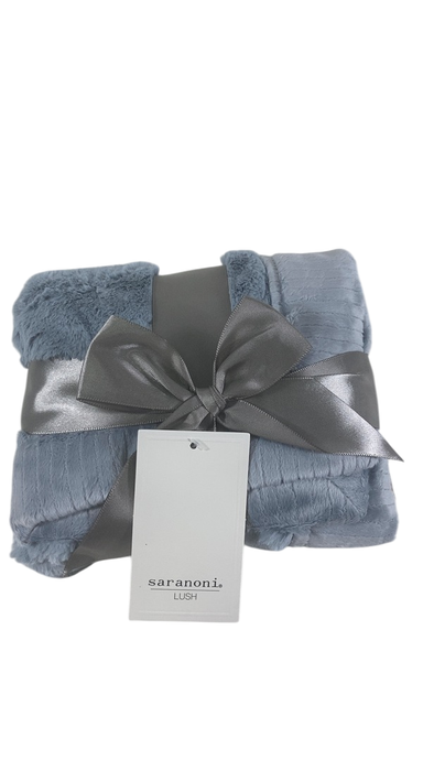Shop Saranoni Lush Mini Blanket, Storm Cloud at Goodbuygears
