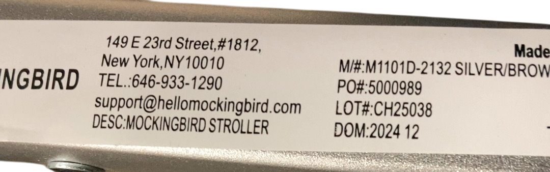 Shop Mockingbird Single 2.0 Stroller, 2024, Bloom, Silver With Penny Leather, Windowpane at Goodbuygears