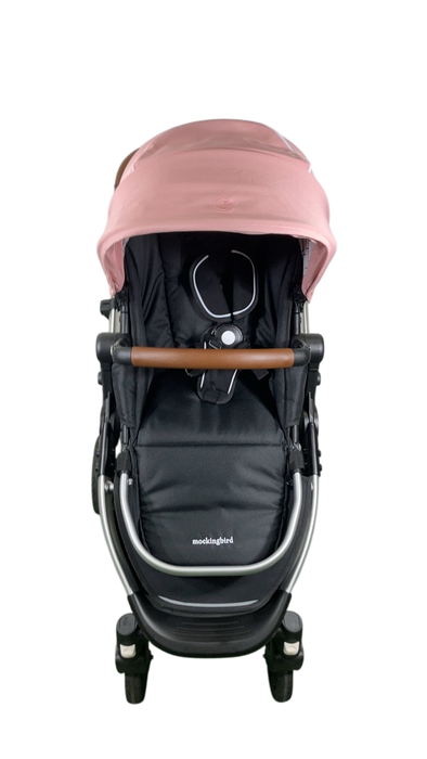 Shop Mockingbird Single 2.0 Stroller, 2025, Bloom, Silver With Penny Leather, Windowpane at Goodbuygears