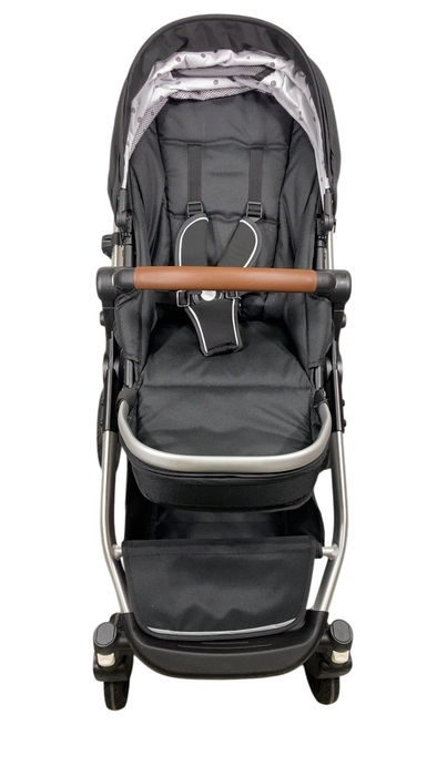 Shop Mockingbird Single to Double 2.0 Stroller, 2024, Black, Silver With Penny Leather, Watercolor Drops at Goodbuygears