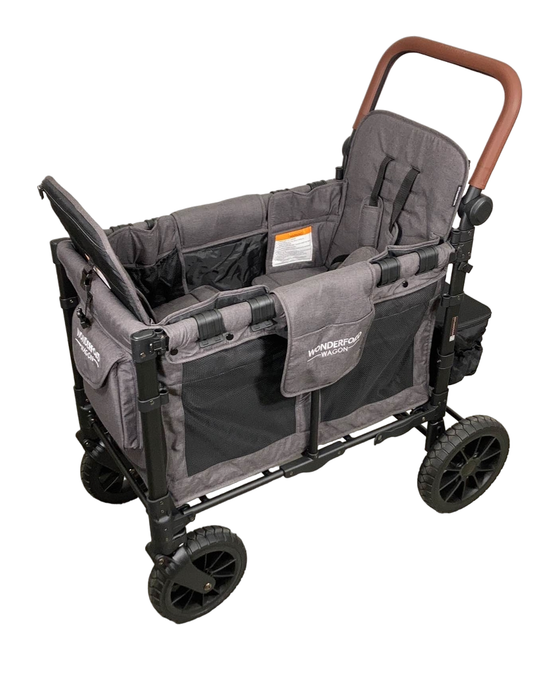 Wonderfold W2 Luxe Multifunctional Double Stroller Wagon, 2024, Charcoal Gray