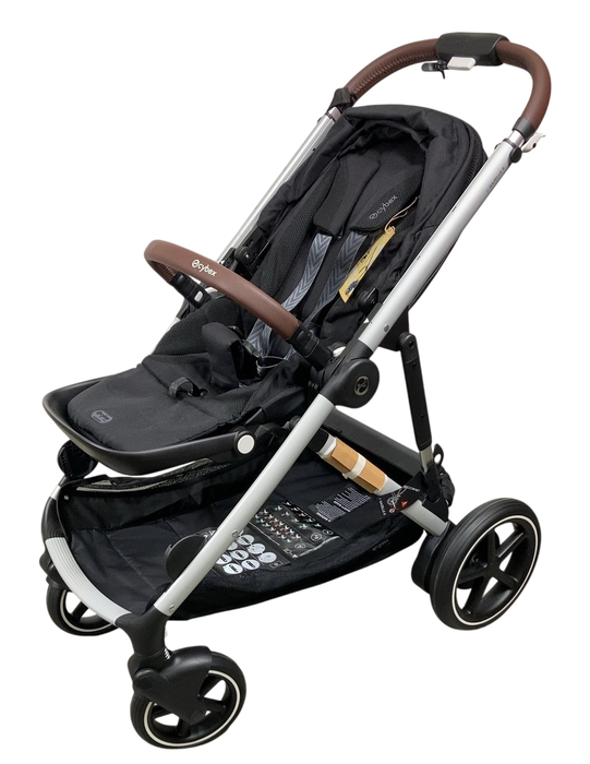 Shop Cybex e-Gazelle S Stroller, Silver, Moon Black, 2024 at Goodbuygears
