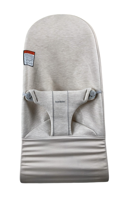 Shop BabyBjorn Bouncer Bliss, Light Gray Frame, Light Beige 3D Jersey at Goodbuygears